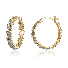 Orecchini in ottone con Diamante I3 (I) (Juwelo Style)