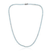Collana in argento con Topazio Blu Cielo