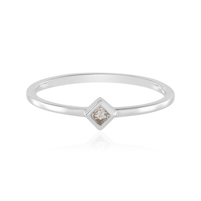 Anello in oro con Diamante Cioccolato I2