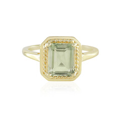 Anello in argento con Ametista Verde