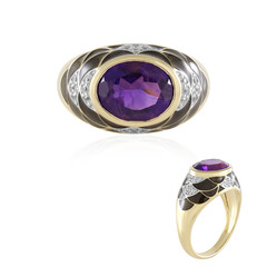 Anello in argento con Ametista (Adela Silber)