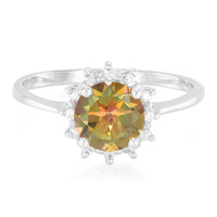 Anello in argento con Topazio Jungle