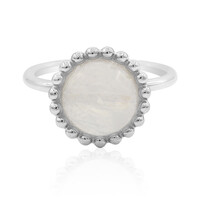 Anello in argento con Pietra di Luna Arcobaleno
