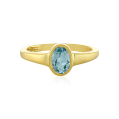 Anello da uomo in argento con Topazio Blu Cielo