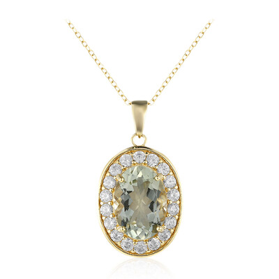 Collana in argento con Ametista Verde