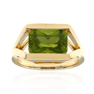 Anello in oro con Peridoto Arizona (Amanda Adkins)