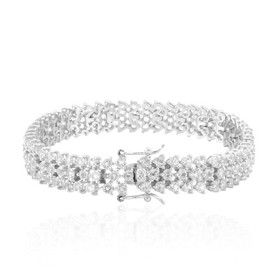 Bracciale in argento con Topazio Bianco