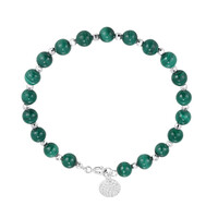 Bracciale in argento con Malachite