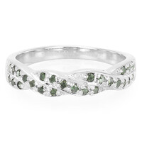 Anello placcato in platino con Diamante Fancy