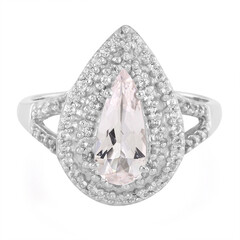 Anello in argento con Morganite