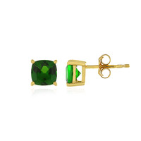 Orecchini in argento con Diopside Russo