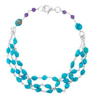 Bracciale in argento con Turchese Sleeping Beauty (Anne Bever)
