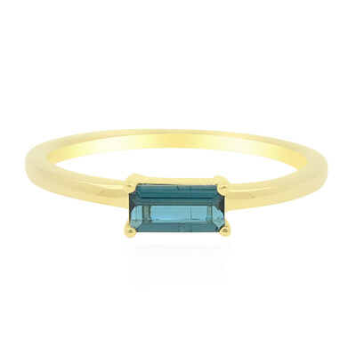 Anello in oro con Indicolite Brasiliana