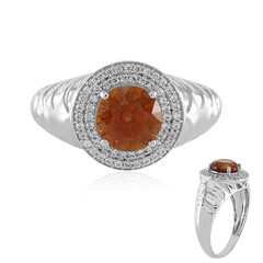 Anello in oro con Granato Essonite