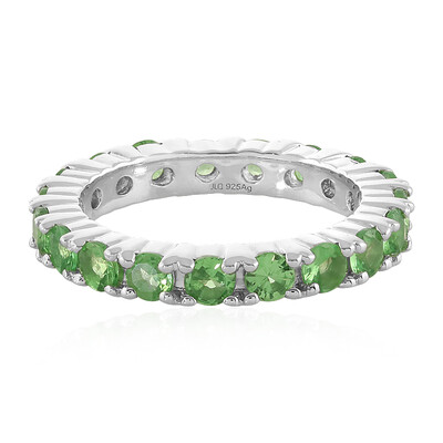 Anello in argento con Tsavorite