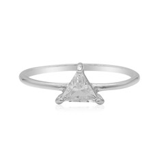 Anello in argento con Topazio Bianco