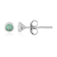Orecchini in argento con Smeraldo Colombiano