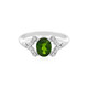 Anello in argento con Diopside Russo