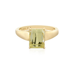Anello in oro con Kunzite Canarino