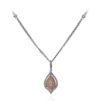 Collana in oro con Diamante Rosa I1 (CIRARI)
