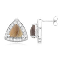 Orecchini in argento con Agata Botswana
