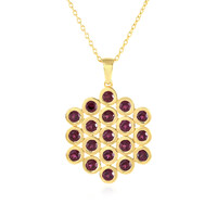 Collana in argento con Rodolite Lampone
