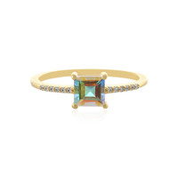 Anello in argento con Topazio Moonlight