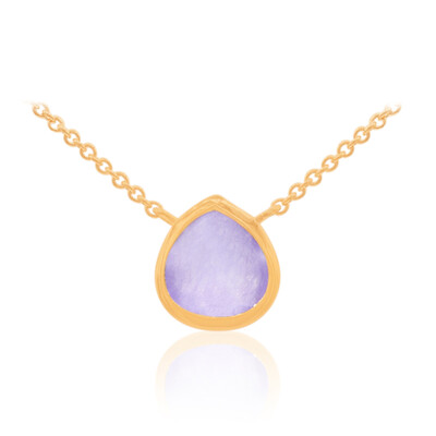 Collana in argento con Giada Lavanda