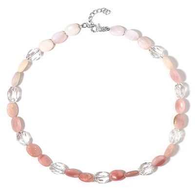 Collana in argento con Quarzo Bianco