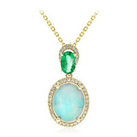 Collana in oro con Opale di Welo AAA