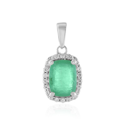 Ciondolo in argento con Smeraldo Colombiano