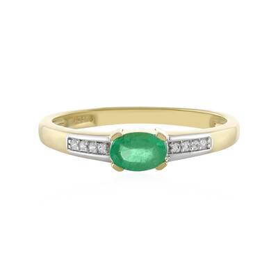Anello in oro con Smeraldo Etiope