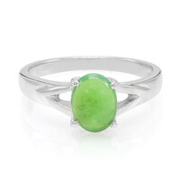 Anello in argento con Crisoprasio Imperiale