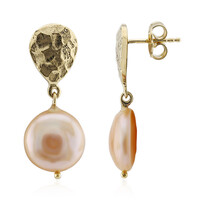 Orecchini in argento con Perla d'Acqua Dolce Pesca (TPC)