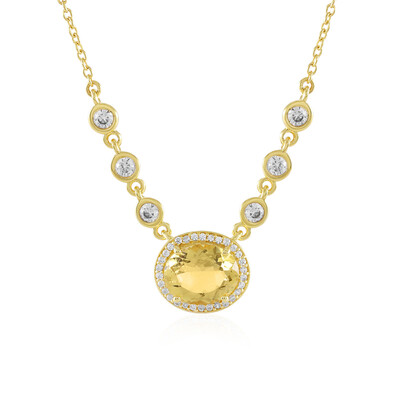 Collana in argento con Berillo Dorato