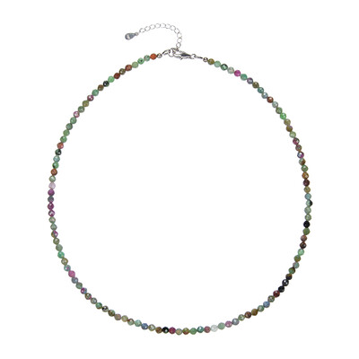 Collana in argento con Rubino Fuchsite