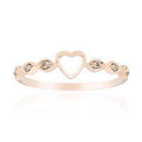 Anello in oro con Diamante Rose de France SI1 di Argyle
