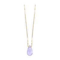 Collana in oro con Ametista Rose de France