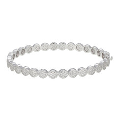 Bracciale in argento con Zircone (Adela Silber)