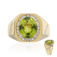 Anello in oro con Peridoto Dashihe  (CIRARI)