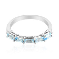 Anello in argento con Topazio Blu Cielo