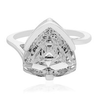 Anello in argento con Topazio Bianco Reale (PHANTASIA)