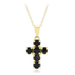 Collana in argento con Zaffiro Nero