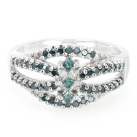 Anello in argento con Diamante Fancy