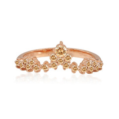 Anello in oro con Diamante Rose de France SI1 di Argyle