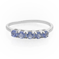 Anello in argento con Zaffiro Kanchanaburi