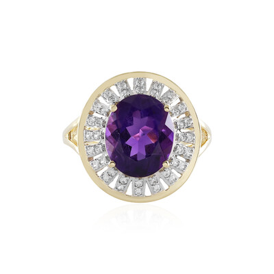 Anello in oro con Ametista del Marocco