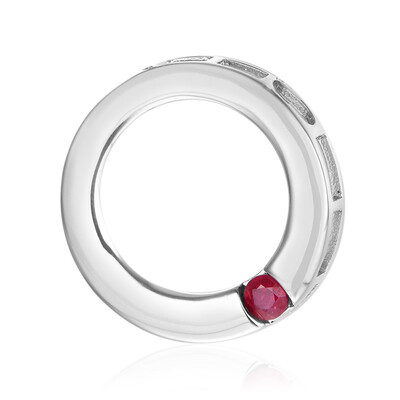 Ciondolo in argento con Rubino (MONOSONO COLLECTION)