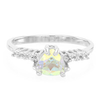 Anello in argento con Topazio Moonlight