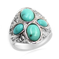 Anello in argento con Turchese Campitos (Anne Bever)